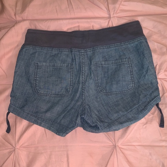 Gap Blue Jean Comfy Drawstring Shorts Sz 0 - Picture 4 of 6